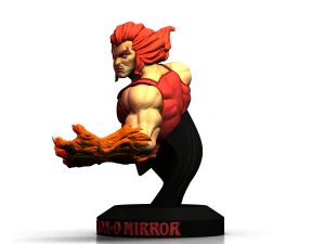 LionO Mirror Red STL 3d printing collectibles by CG Pyro fanart 3D Print Model
