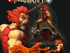 LionO Mirror Red STL 3d printing collectibles by CG Pyro fanart 3Dプリントモデル