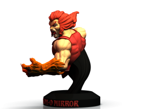 LionO Mirror Red STL 3d printing collectibles by CG Pyro fanart Model do druku 3D