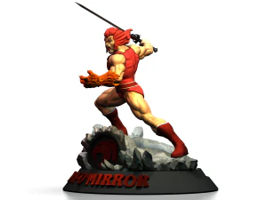 LionO Mirror Red STL 3d printing collectibles by CG Pyro fanart 3D Print Model