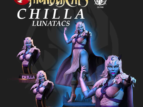 Chilla Lunatacas Thundercats STL Druk 3D Kolekcje autorstwa CG Pyro Model do druku 3D