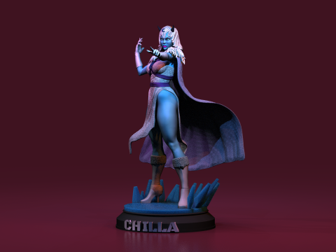 Chilla Lunatacas Thundercats STL 3d printing Collectibles by CG Pyro 3D Baskı Modeli