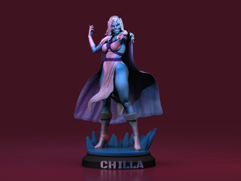 Chilla Lunatacas Thundercats STL 3d printing Collectibles by CG Pyro 3D Baskı Modeli