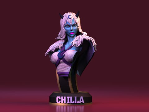 Chilla Lunatacas Thundercats STL 3d printing Collectibles by CG Pyro 3D Baskı Modeli