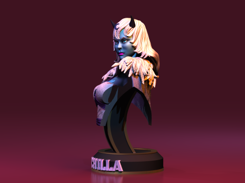 Chilla Lunatacas Thundercats STL 3d printing Collectibles by CG Pyro 3D Baskı Modeli