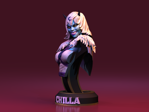 Chilla Lunatacas Thundercats STL 3d printing Collectibles by CG Pyro 3D Baskı Modeli