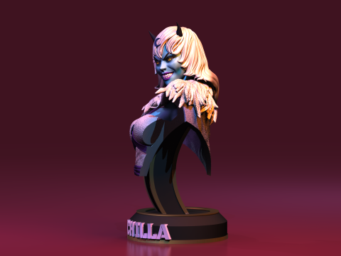Chilla Lunatacas Thundercats STL 3d printing Collectibles by CG Pyro 3D Baskı Modeli