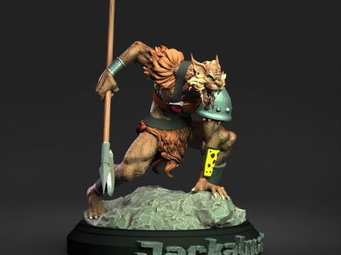 Jackalman Thundercats Lunatacs STL 3d printing collectibles by CG Pyro 3D 모델