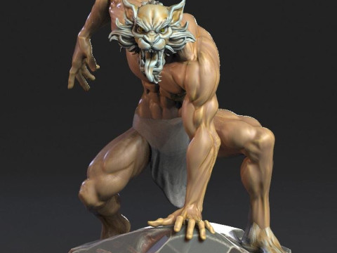 Jackalman Thundercats Lunatacs STL 3d printing collectibles by CG Pyro 3D 모델
