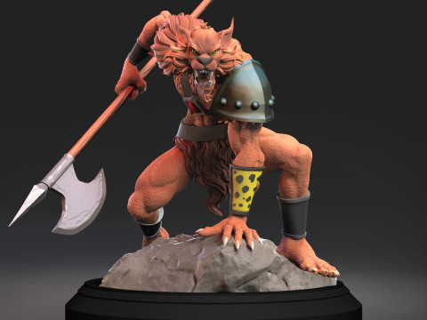 Jackalman Thundercats Lunatacs STL 3d printing collectibles by CG Pyro 3D 모델