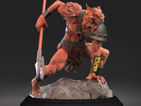 Jackalman Thundercats Lunatacs STL 3d printing collectibles by CG Pyro 3D 모델