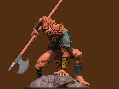 Jackalman Thundercats Lunatacs STL 3d printing collectibles by CG Pyro 3D 모델