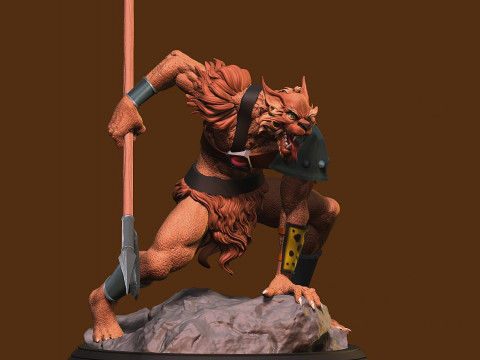 Jackalman Thundercats Lunatacs STL 3d printing collectibles by CG Pyro 3D 모델