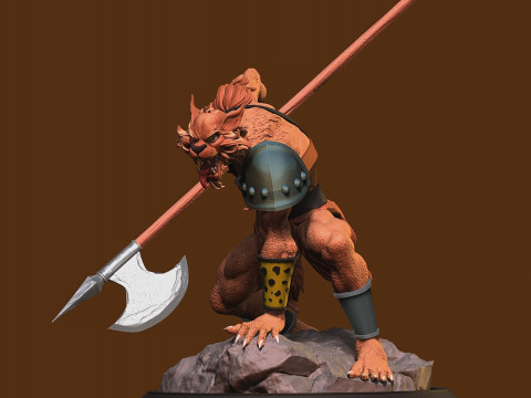 Jackalman Thundercats Lunatacs STL 3d printing collectibles by CG Pyro 3D 모델