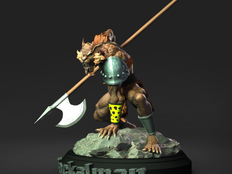 Jackalman Thundercats Lunatacs STL 3d printing collectibles by CG Pyro 3D 모델