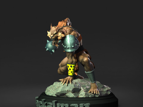 Jackalman Thundercats Lunatacs STL 3d printing collectibles by CG Pyro 3D 모델