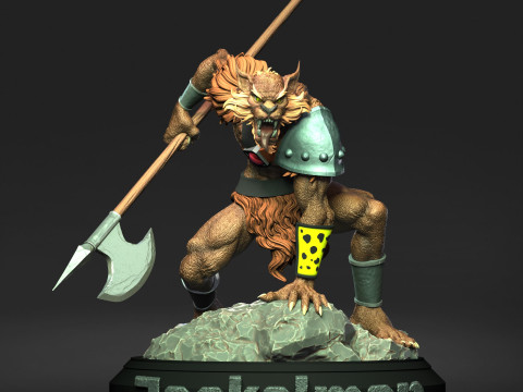 Jackalman Thundercats Lunatacs STL 3d printing collectibles by CG Pyro 3D 모델