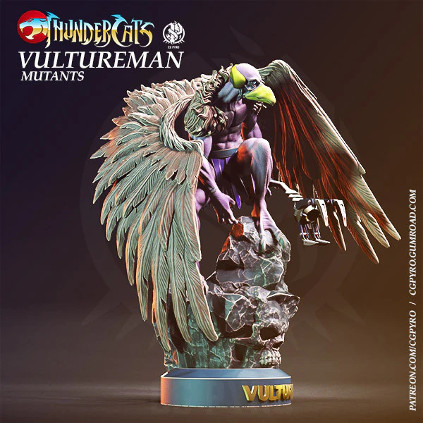 Vultureman Thundercats STL 3d printing collectibles by CG Pyro 3D Model .c4d .max .obj .3ds .fbx .stl .blend 