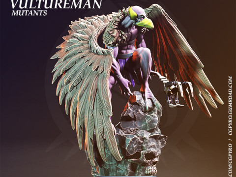 Vultureman Thundercats STL 3d printing collectibles by CG Pyro 3D-Modell