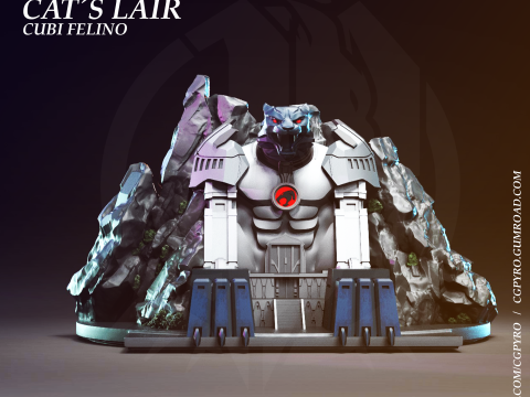 Cats Lair Thundercats Cubil STL 3d printing by CG Pyro Collectibles Modelo 3D