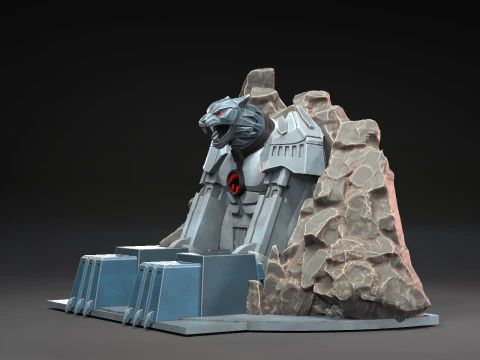 Impress&atilde;o 3D Cats Lair Thundercats Cubil STL por CG Pyro Collectibles Modelo 3D