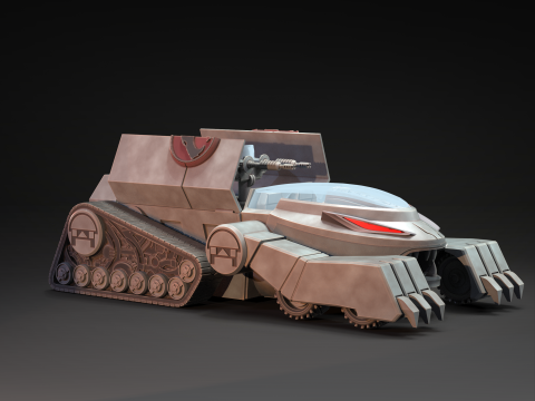 Thundertank Thundercats colectibles STL files 3d printig by CG Pyro 3D Модель