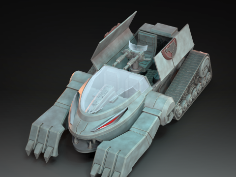 Thundertank Thundercats colectibles STL files 3d printig by CG Pyro 3D Модель
