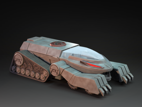 Thundertank Thundercats colectibles STL files 3d printig by CG Pyro 3D Модель