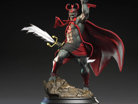 Mumm Ra Red and Black Thundercats STL files 3D printing collectibles fanarts by CG Pyro 3D Print Model