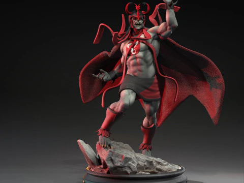 Mumm Ra Red and Black Thundercats STL files 3D printing collectibles fanarts by CG Pyro 3D Print Model