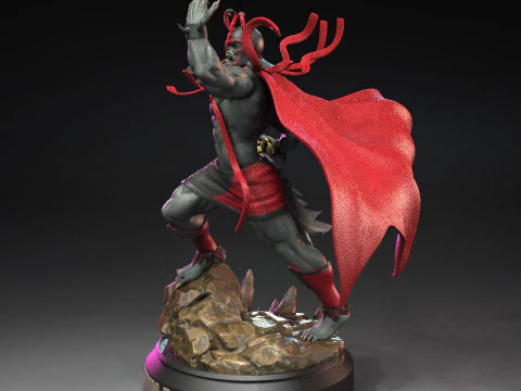 Mumm Ra Red and Black Thundercats STL files 3D printing collectibles fanarts by CG Pyro 3D Print Model