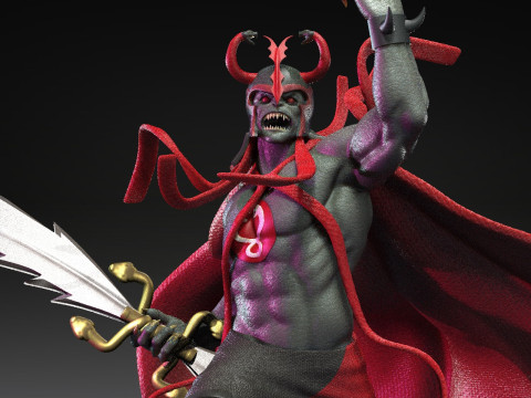 Mumm Ra Red and Black Thundercats STL files 3D printing collectibles fanarts by CG Pyro 3Dプリントモデル