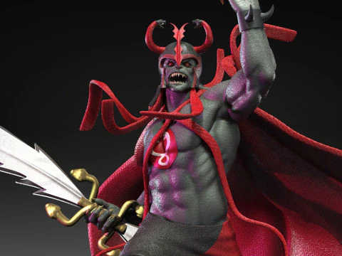 Mumm Ra Red and Black Thundercats STL files 3D printing collectibles fanarts by CG Pyro 3D Print Model