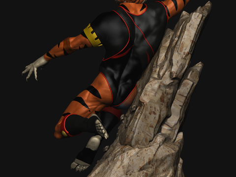 Tygra Red and Black Thundercats STL files 3D printing collectibles fanarts by CG Pyro 3D-printmodel