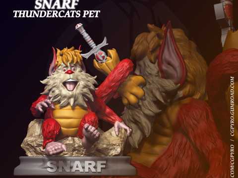 Snarf and Ma mutt Thundercats STL files 3D printing collectibles fanarts by CG Pyro Model Cetak 3D
