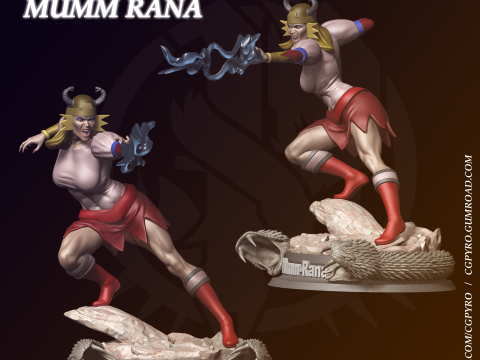 Mumm Rana Thundercats STL files 3D printing collectibles fanarts by CG Pyro 3D-printmodel