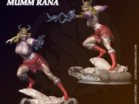 Mumm Rana Thundercats Pliki STL Drukowanie 3D fanart&oacute;w kolekcjonerskich autorstwa CG Pyro Model do druku 3D