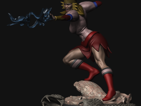 Mumm Rana Thundercats STL files 3D printing collectibles fanarts by CG Pyro 3D 打印模型