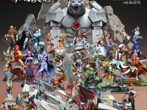 Kolekcja Thundercats 30 postaci i 40 popiersi Model do druku 3D