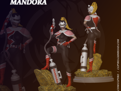 Mandora Evil Chaser Thundercats STL Drukowanie fanart&oacute;w 3D przez kolekcje CG Pyro Model do druku 3D