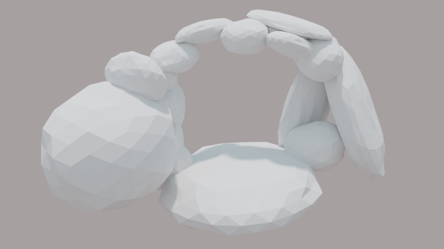 cave entrances low poly 3D Model .c4d .max .obj .3ds .fbx .stl .blend 