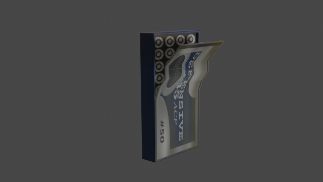 45 ammo and box 3D Model .c4d .max .obj .3ds .fbx .stl .blend 