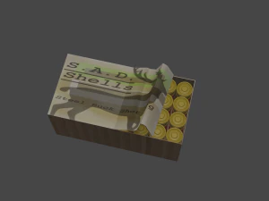 cartucho con caja Modelo 3D