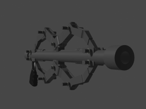 sci fi rail rifle 3D Model