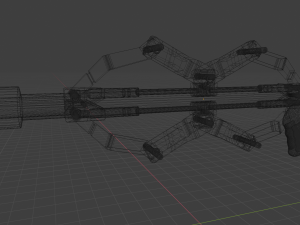 sci fi rail rifle 3D Model