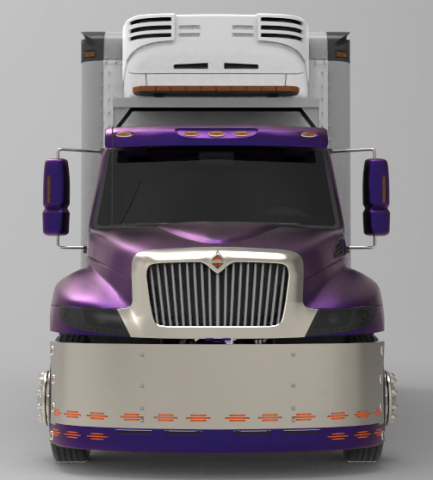 international durastar 4300 refrigerator truck 2007 Model 3D .c4d .max .obj .3ds .fbx .stl .blend 