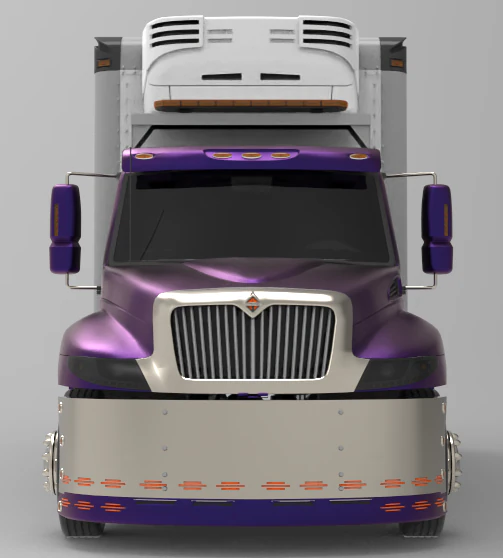 international durastar 4300 refrigerator truck 2007 3D Model .c4d .max .obj .3ds .fbx .stl .blend 