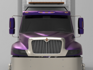 international durastar 4300 refrigerator truck 2007 3D Модель