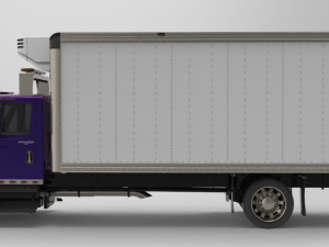 international durastar 4300 refrigerator truck 2007 Model 3D