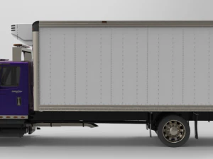 international durastar 4300 refrigerator truck 2007 3D Model